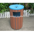 Metal and recycled plastic outdoor street litter bin